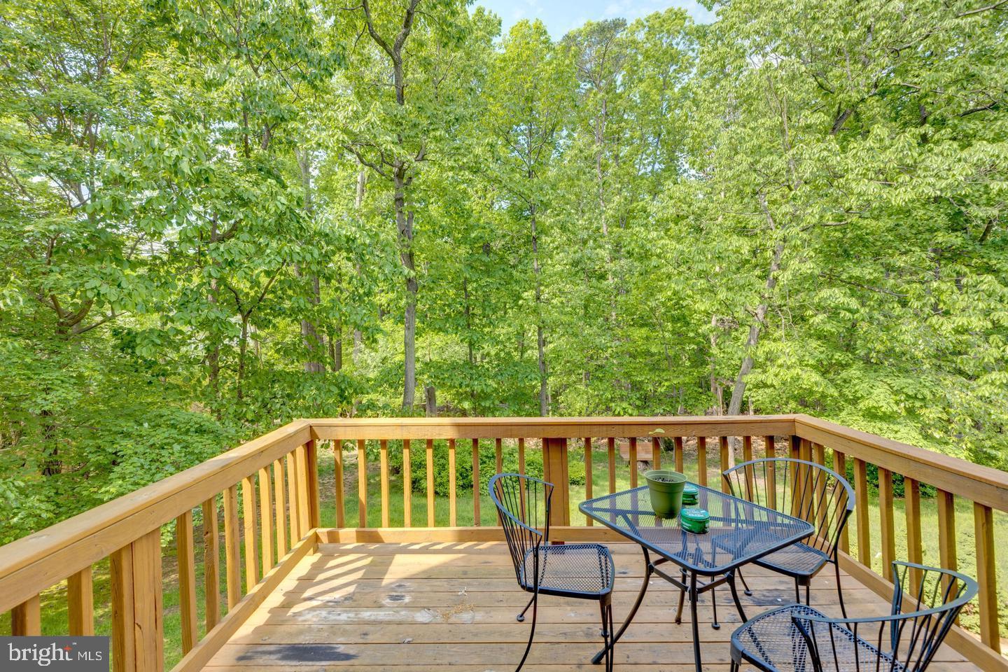 8601 Raglan Road Vienna, VA 22182 - Photo 26 of 47 Serene deck overlooking lush greenery.