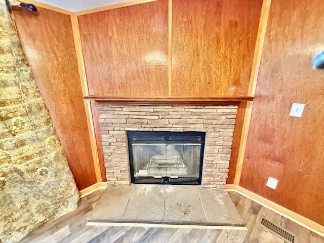 460 Cherokee Trail Ball Ground, GA 30107 - Photo 18 of 23 a living room with a fireplace and a shower