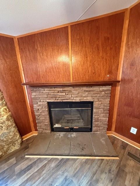 460 Cherokee Trail Ball Ground, GA 30107 - Photo 6 of 23 a living room with a fireplace