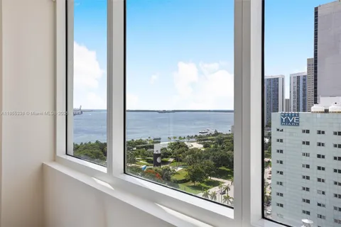 a view of a city from a window