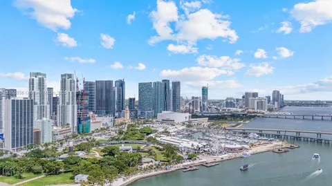 a city view with lot of high rise buildings