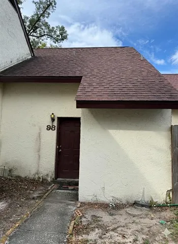 a front view of a house