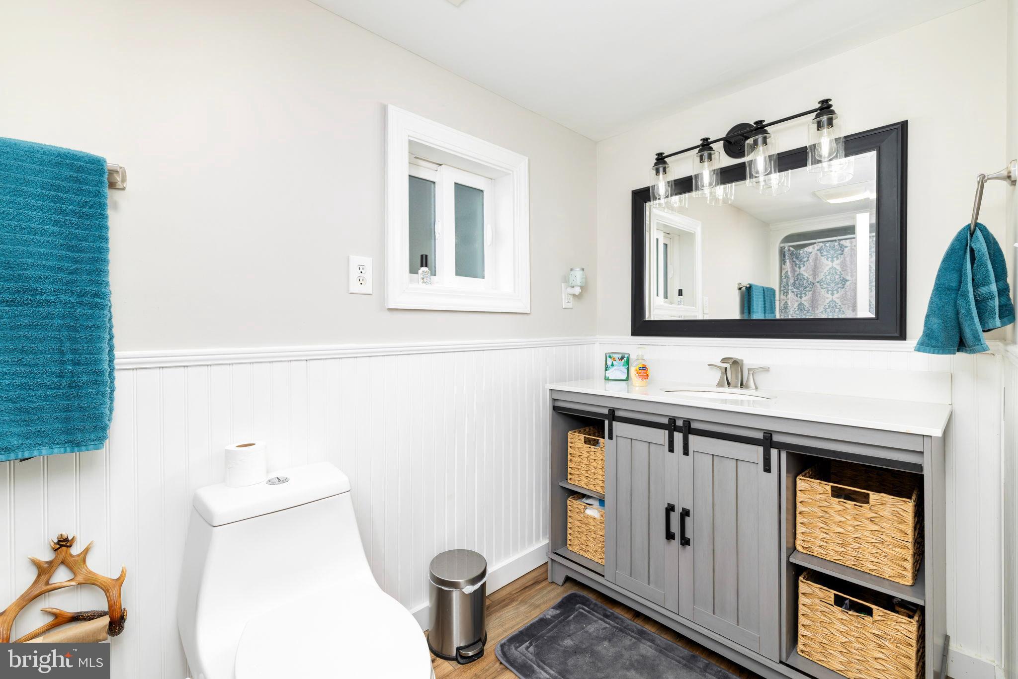 1052 South Hill Road Brodnax, VA 23920 - Photo 27 of 100 a bathroom with a sink and a mirror