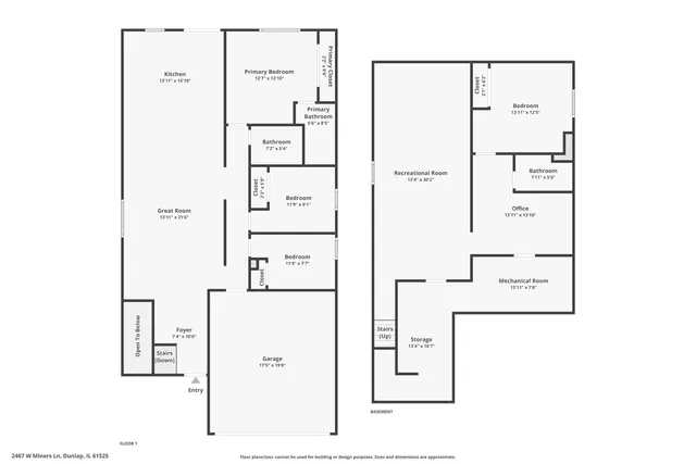 $293,500 | 2407 West Miners Drive, Dunlap, IL 61525