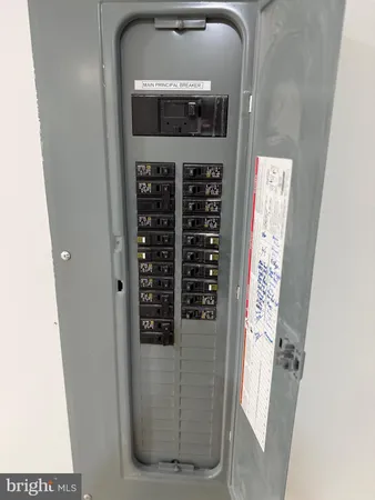 a close view of water heater room