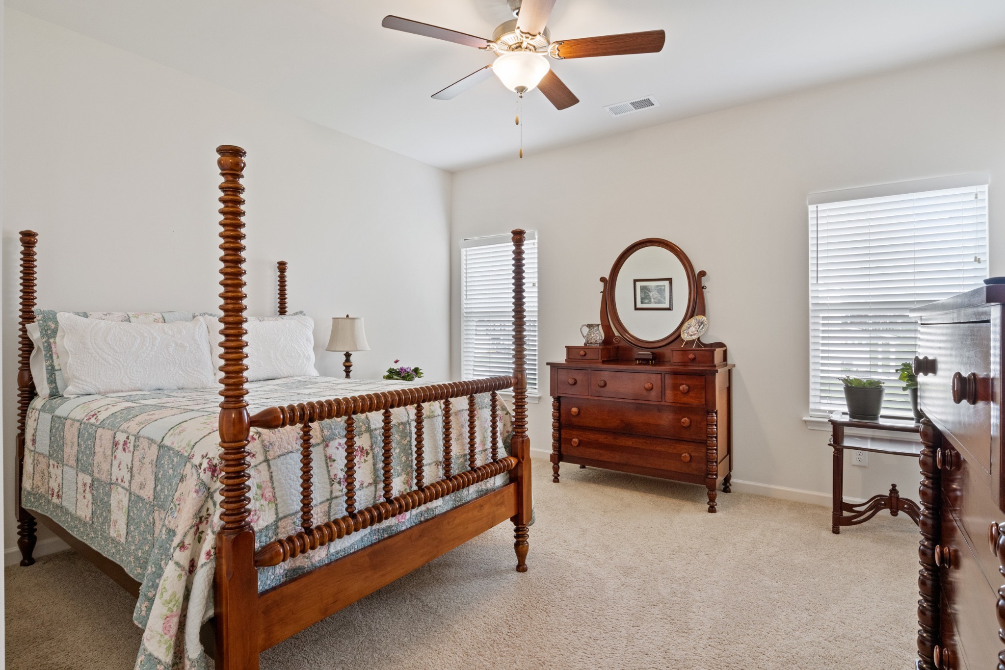 2600 Sherman Way Columbia, TN 38401 - Photo 7 of 15 a bedroom with a bed and a chandelier
