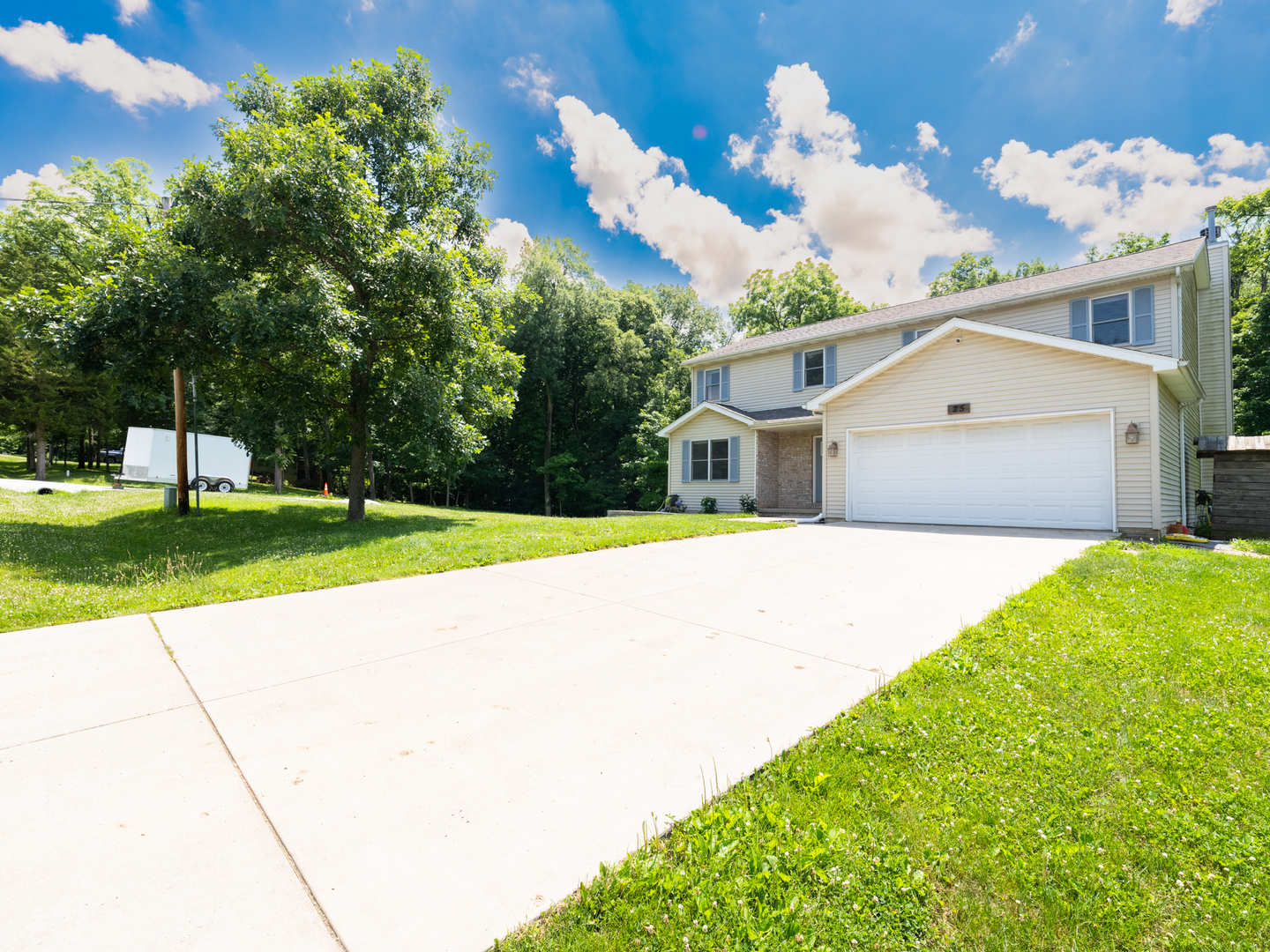 25 Greenbriar Road Mackinaw, IL 61755 - Photo 2 of 51 a view of outdoor space yard and swimming pool