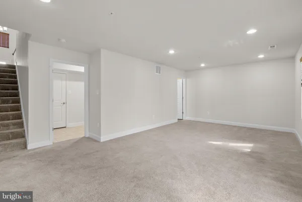 a view of an empty room