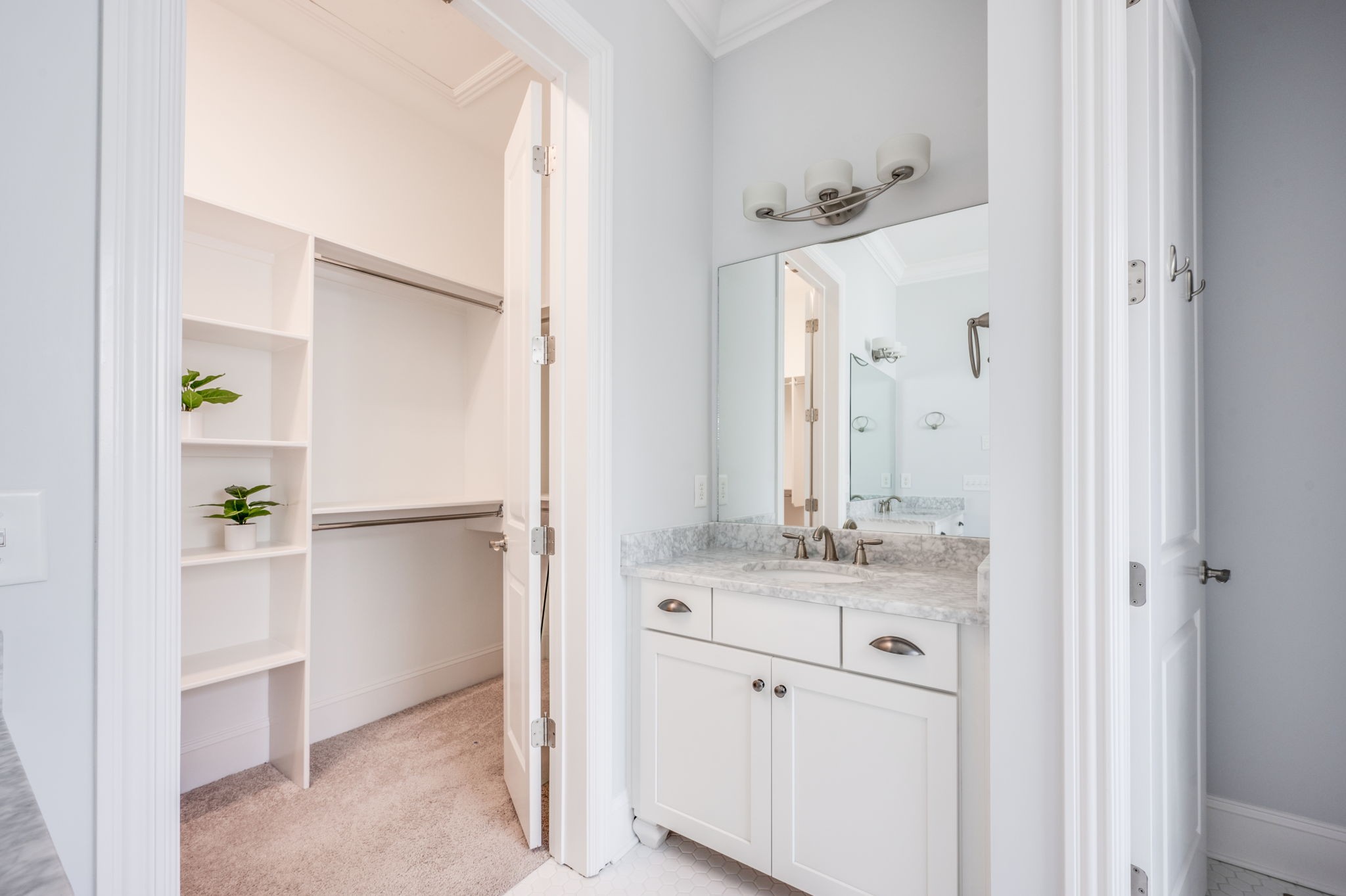 5144 Donovan Street Franklin, TN 37064 - Photo 32 of 52 a bathroom with a sink and a mirror