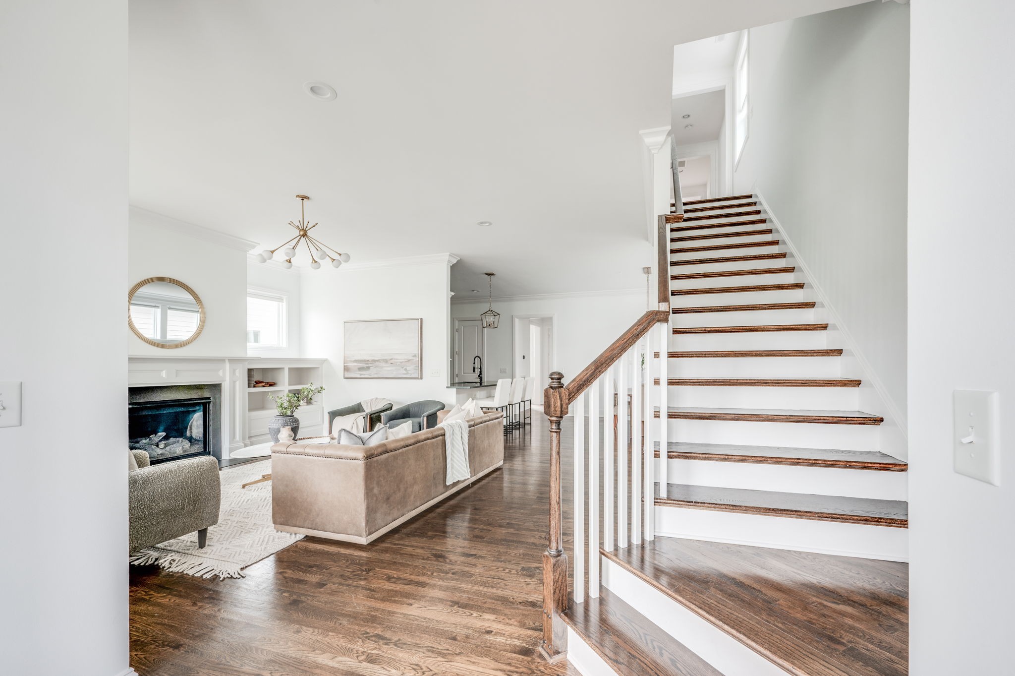 5144 Donovan Street Franklin, TN 37064 - Photo 4 of 52 a living room with furniture and a fireplace