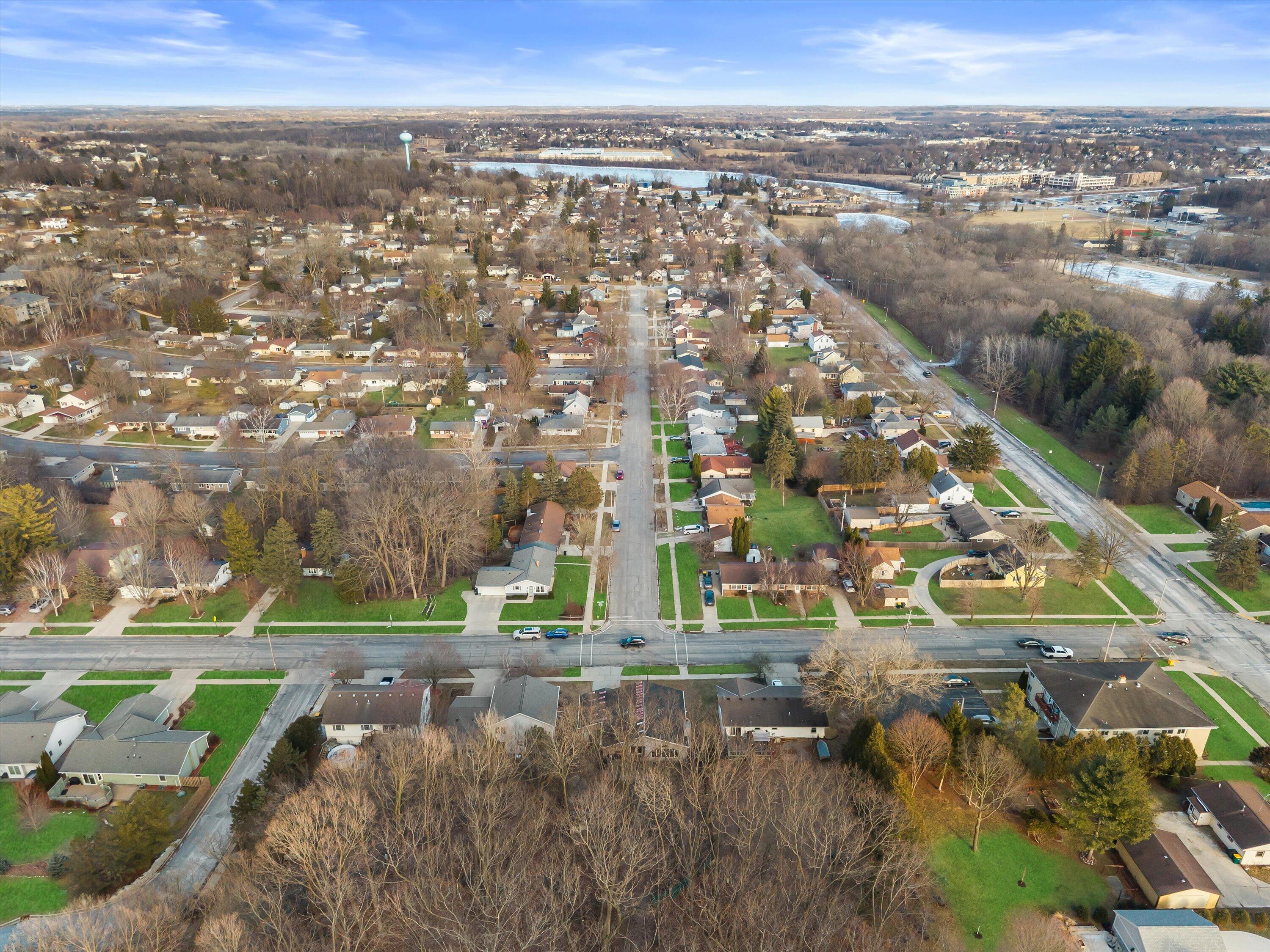 1130 Green Tree Road West Bend, WI 53090 - Photo 44 of 47 Overhead View of Town