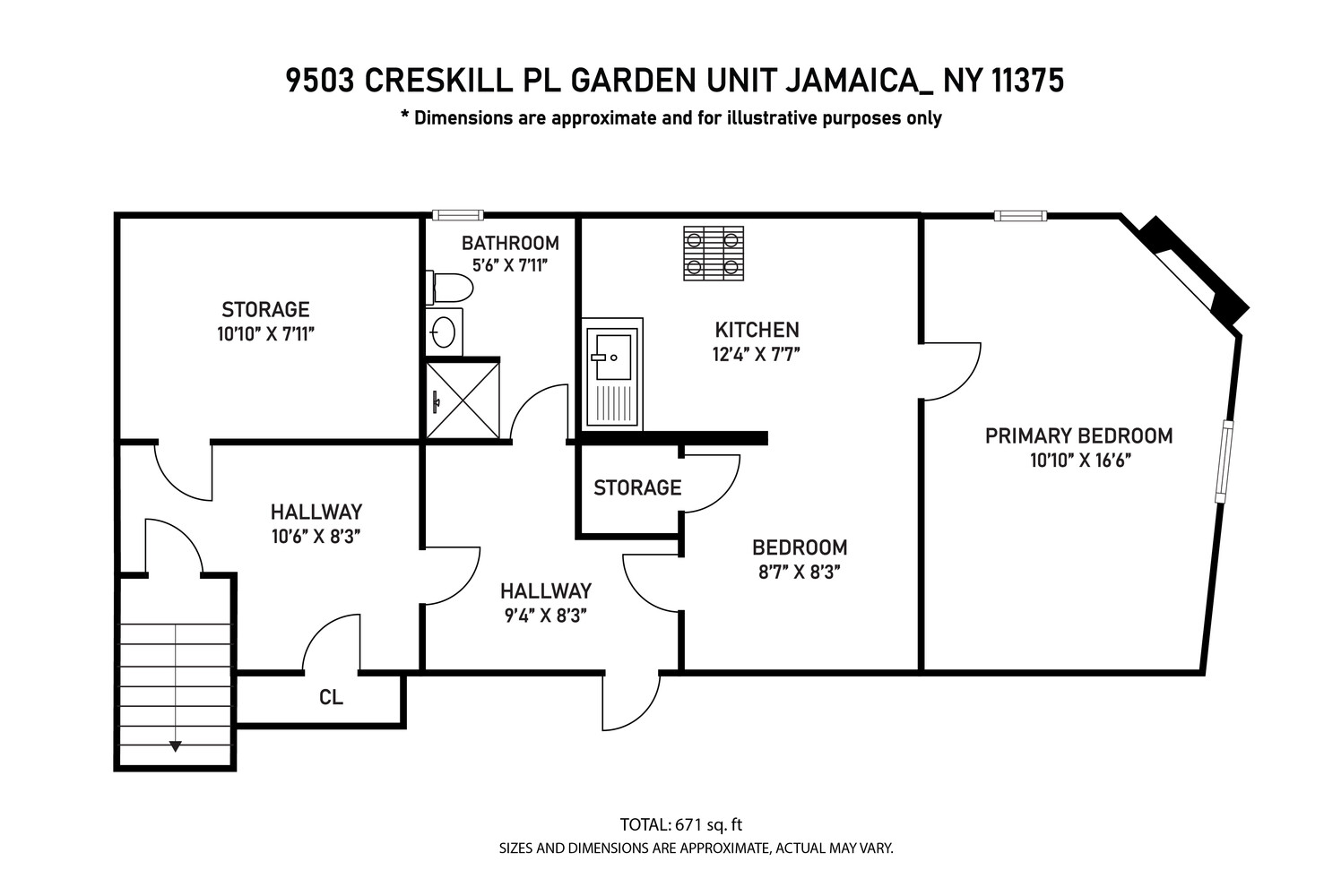 95-07 Cresskill Place Queens, NY 11435 - Photo 34 of 40 a black and white photo of a black and white photo