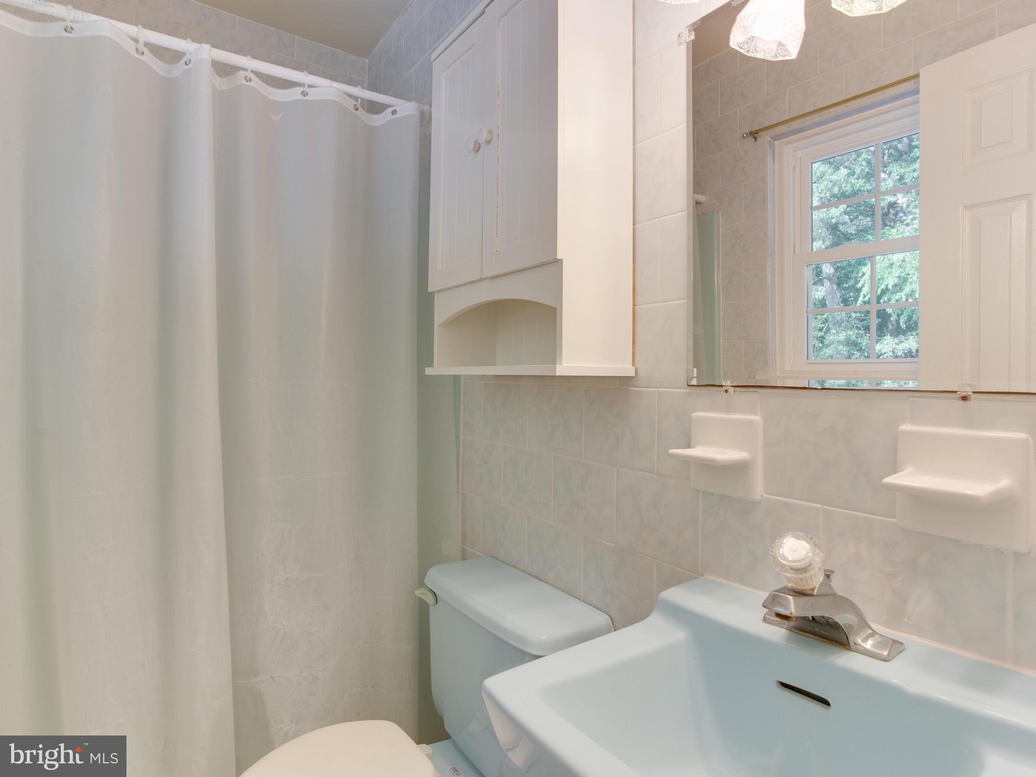 3100 Holland Cliffs Road Huntingtown, MD 20639 - Photo 28 of 44 a bathroom with a sink a toilet and a mirror