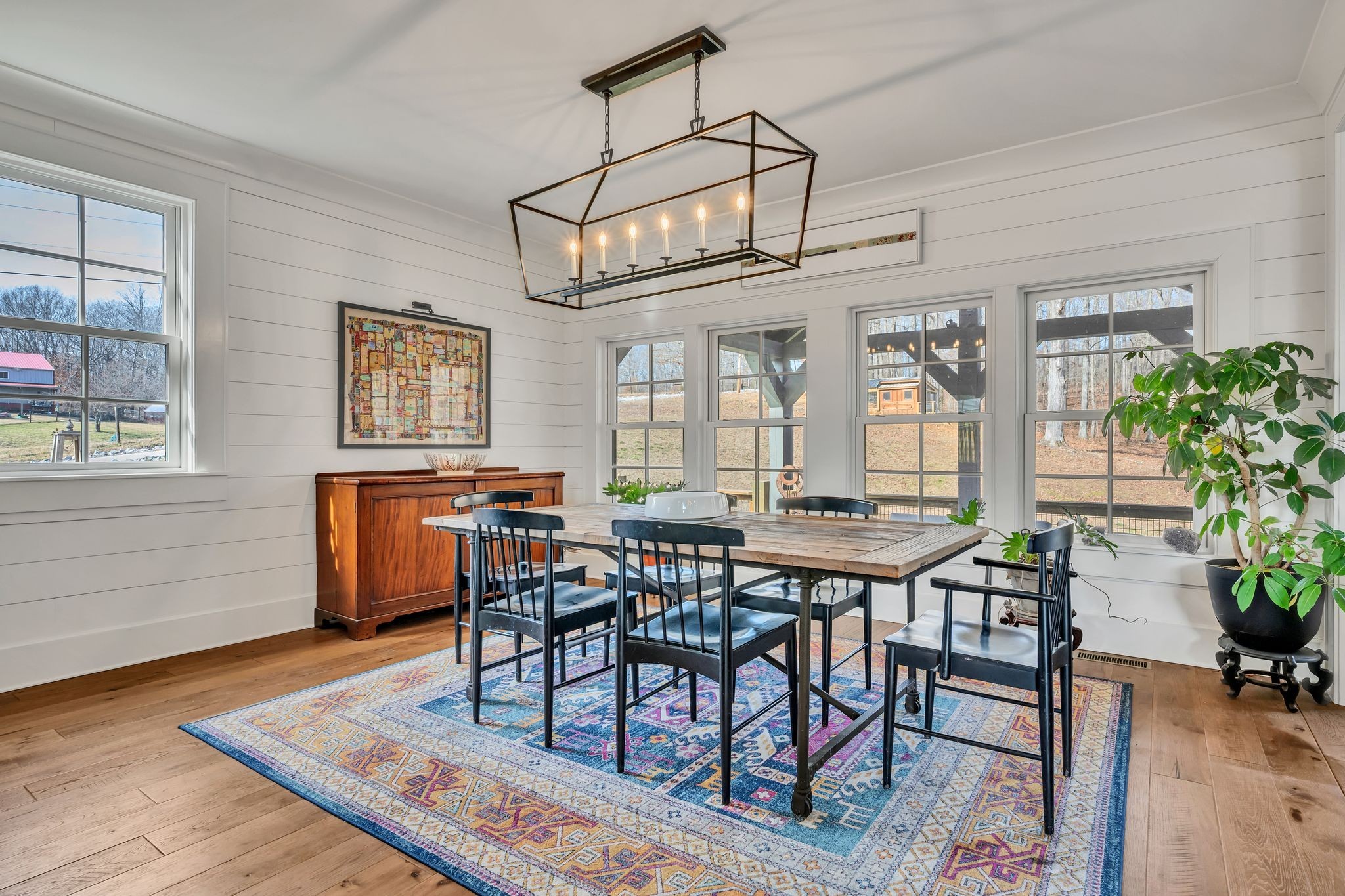 712 State Highway 48 Dickson, TN 37055 - Photo 15 of 73 a view of a dining room with furniture window and wooden floor