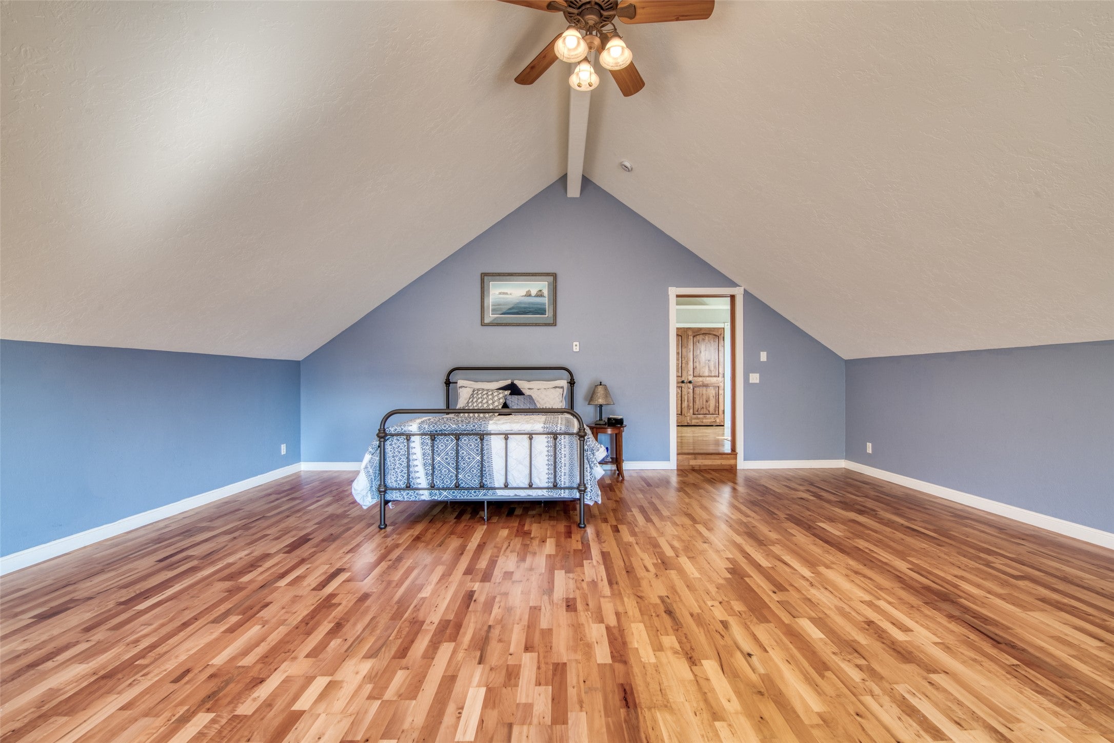 16374 Folsom Road Florence, MT 59833 - Photo 65 of 98 Bonus room with light wood-style floors and a ceiling fan
