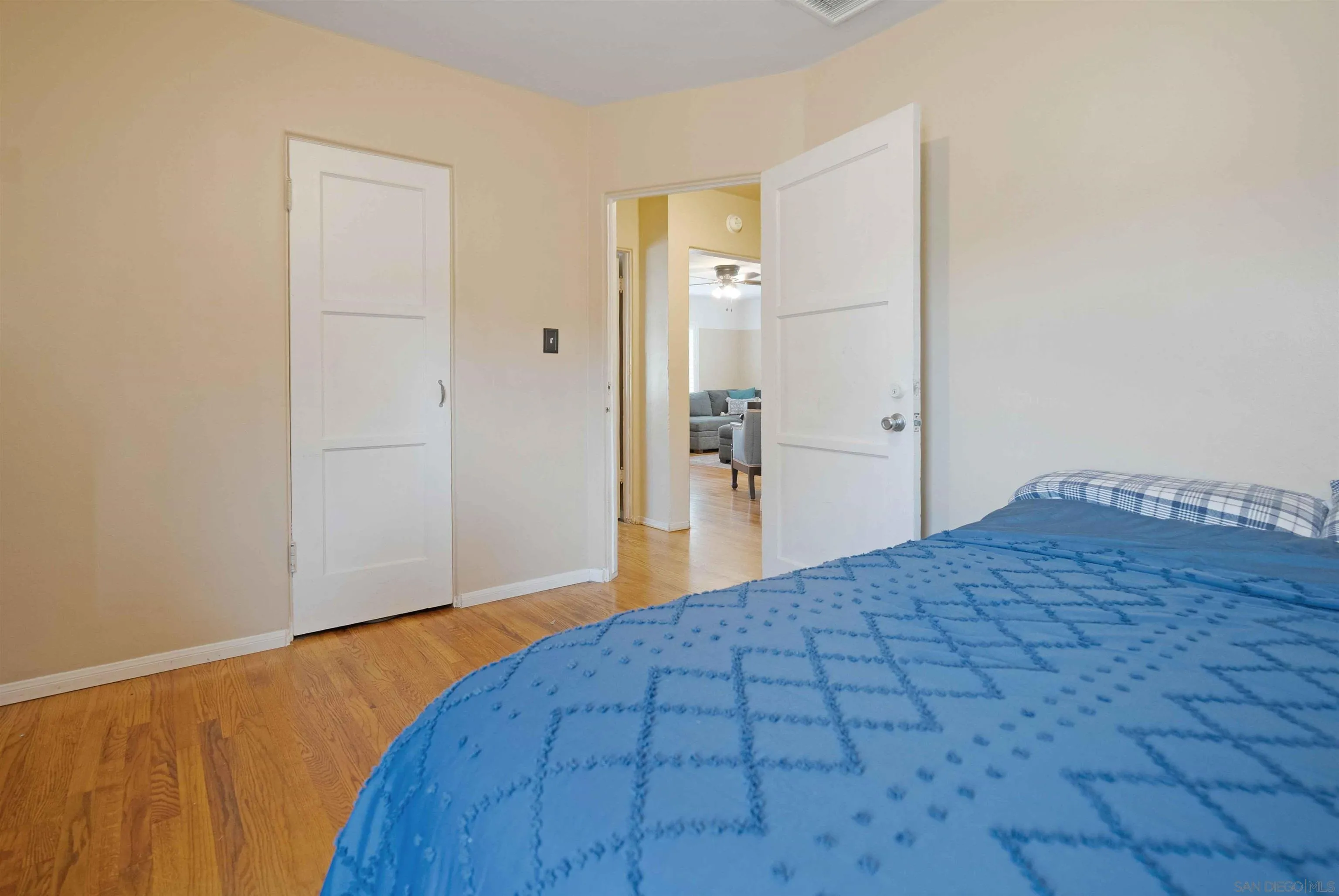 4516 Olive Avenue La Mesa, CA 91942 - Photo 31 of 48 a view of a bedroom with wooden floor