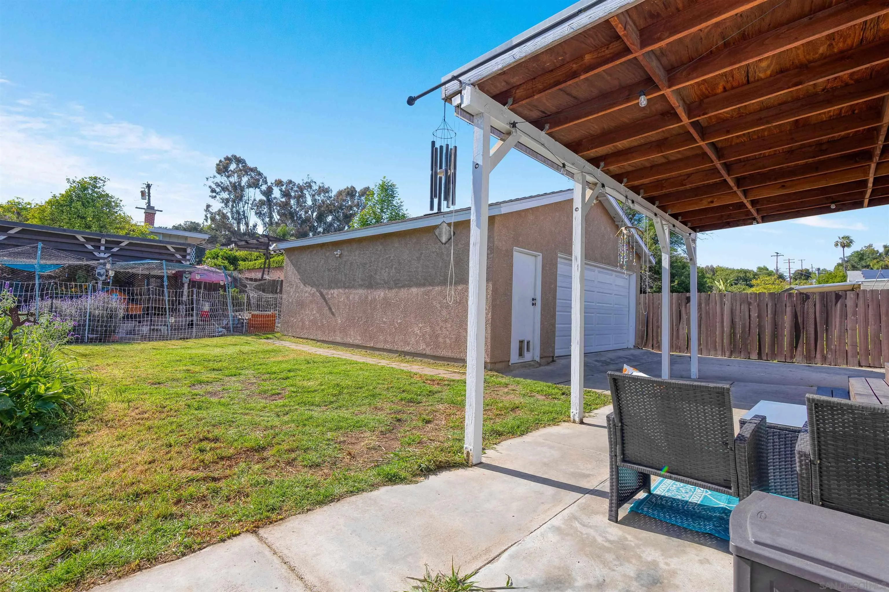 4516 Olive Avenue La Mesa, CA 91942 - Photo 39 of 48 a view of backyard with plants and outdoor seating