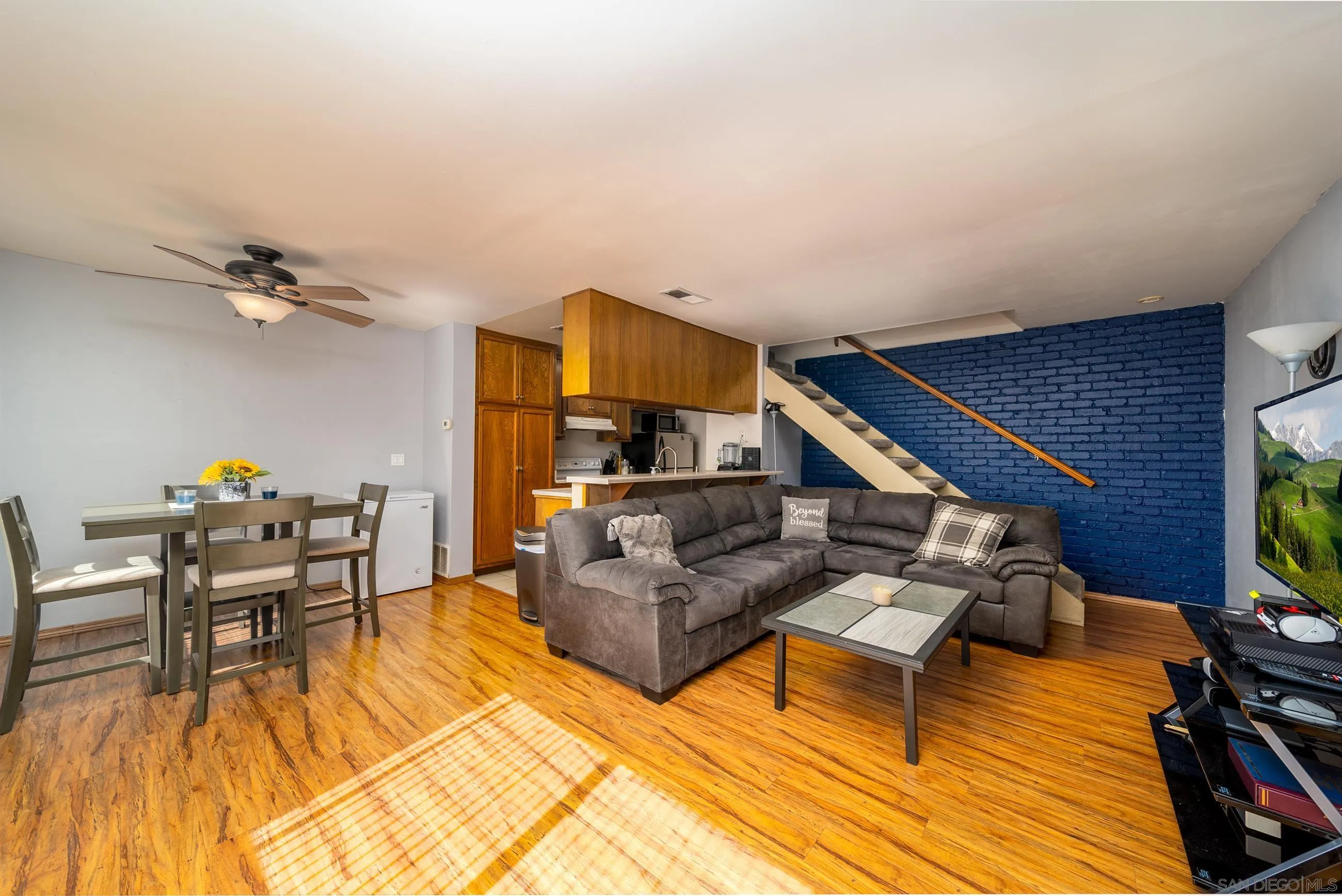 9920 Mission Vega Road, Unit 2 Santee, CA 92071 - Photo 18 of 21 a living room with furniture and a wooden floor
