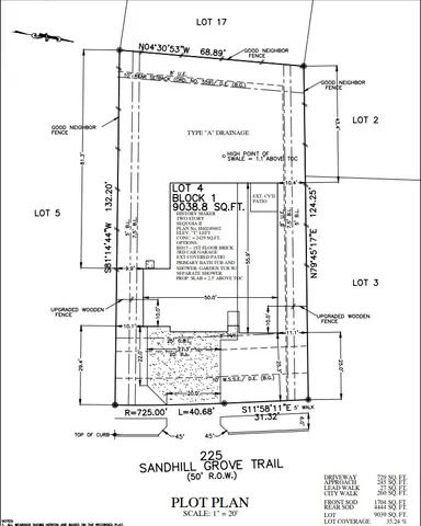 an outdoor space with lots of green space