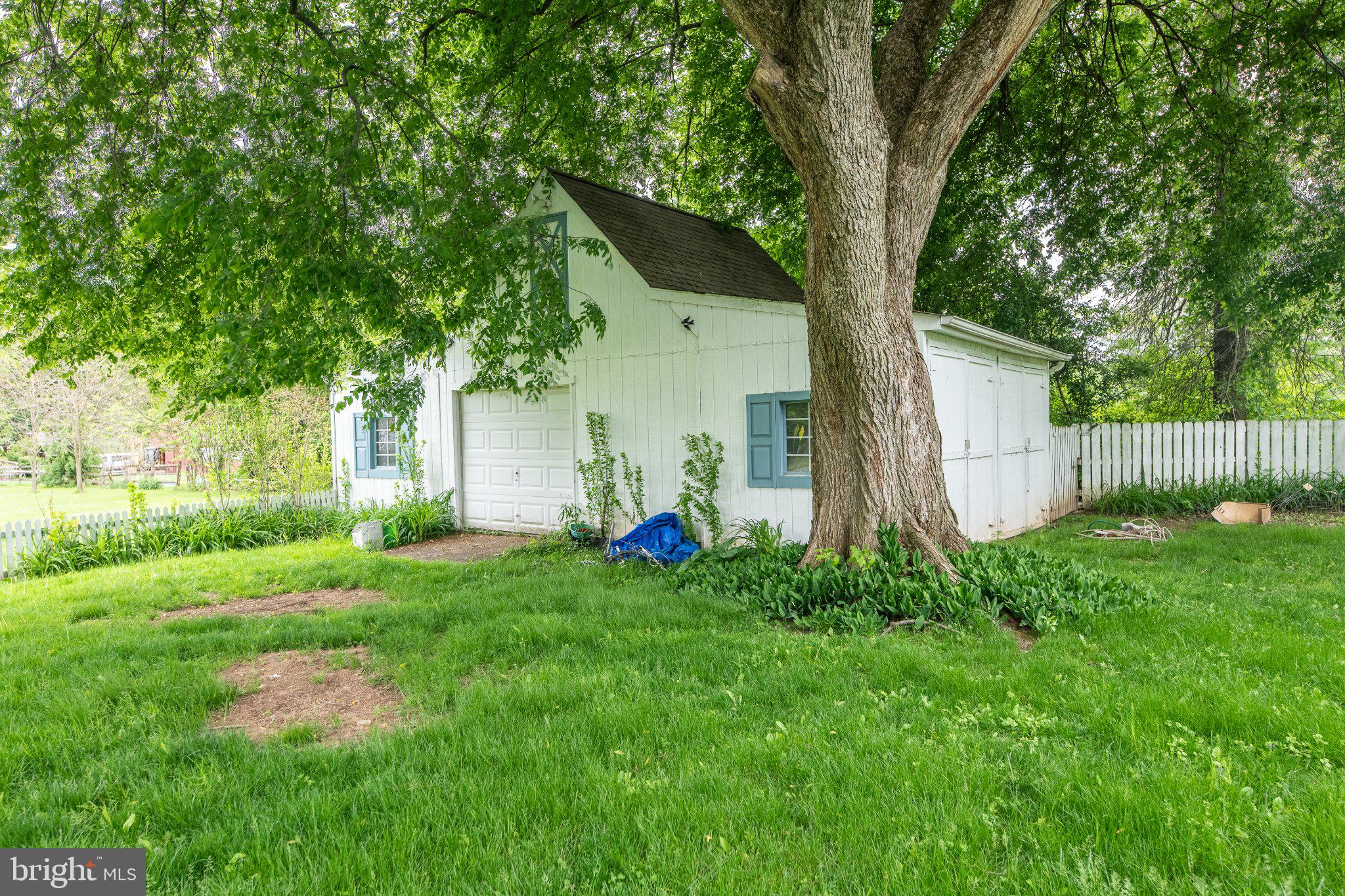 57 Diverty Road Pennington, NJ 08534 - Photo 44 of 86 Charming shed beneath a grand tree.