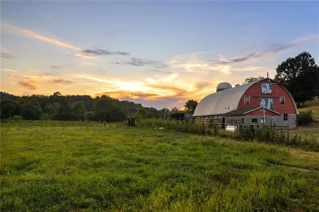 a aerial view of a house
