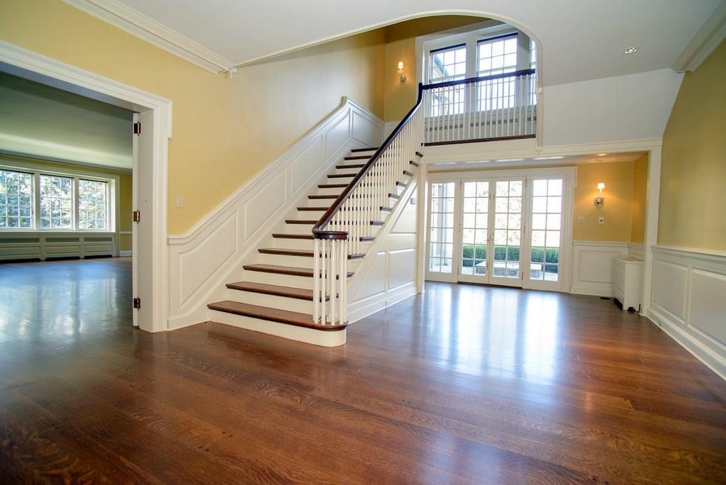 899 Persimmon Road Sewickley Heights, PA 15143 - Photo 3 of 25 The 34' x 15' formal entry foyer features gleaming Tiger's Eye oak flooring.