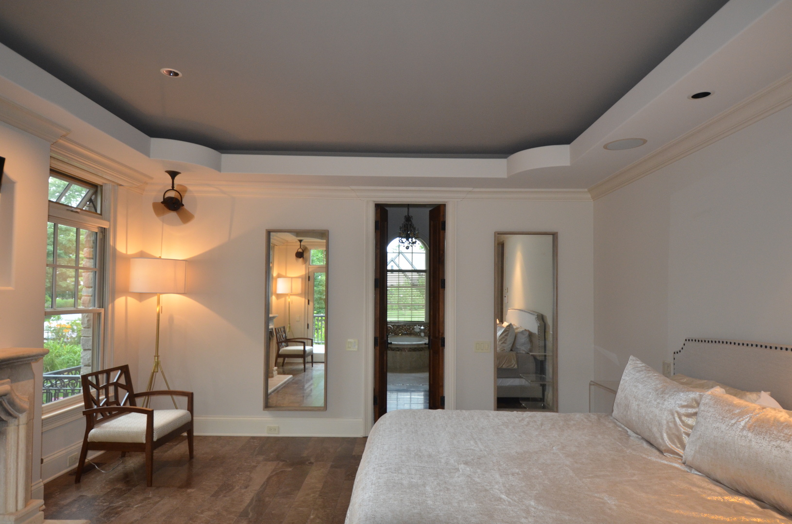 1230 Heather Lane Glenview, IL 60025 - Photo 13 of 38 a bedroom with a bed and a mirror