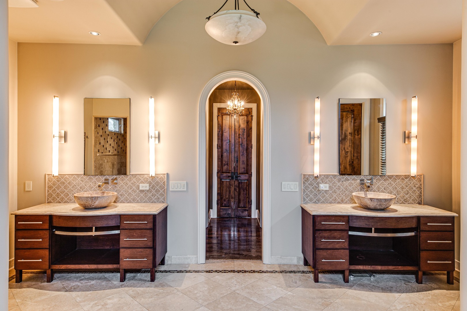 1230 Heather Lane Glenview, IL 60025 - Photo 15 of 38 a view of hall way with furniture and chandelier