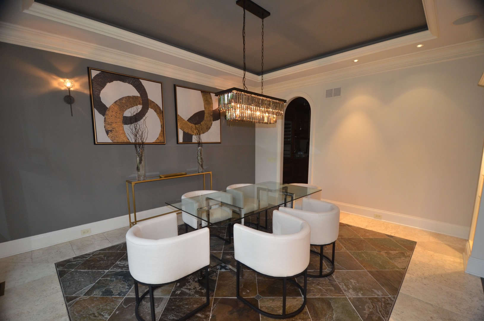 1230 Heather Lane Glenview, IL 60025 - Photo 3 of 38 a dining room with furniture and wooden floor