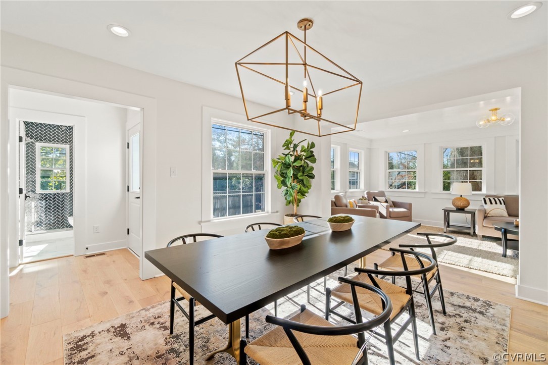 200 North Ridge Road Henrico, VA 23229 - Photo 17 of 48 a view of a dining room with furniture window and outside view