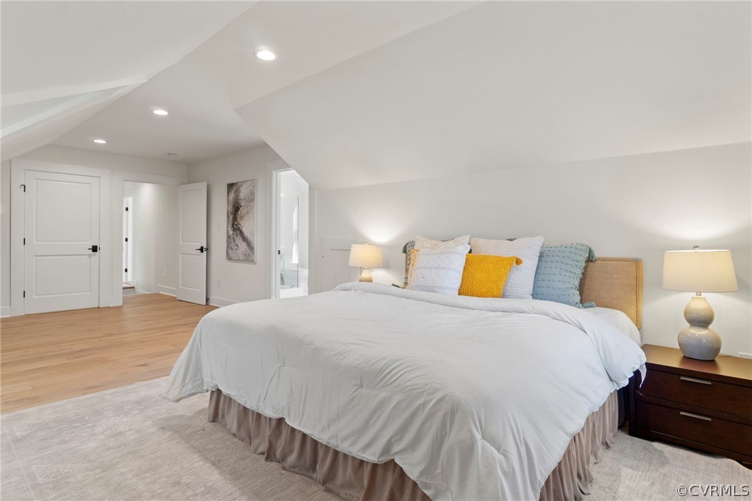 200 North Ridge Road Henrico, VA 23229 - Photo 32 of 48 a bedroom with a bed and wooden floor