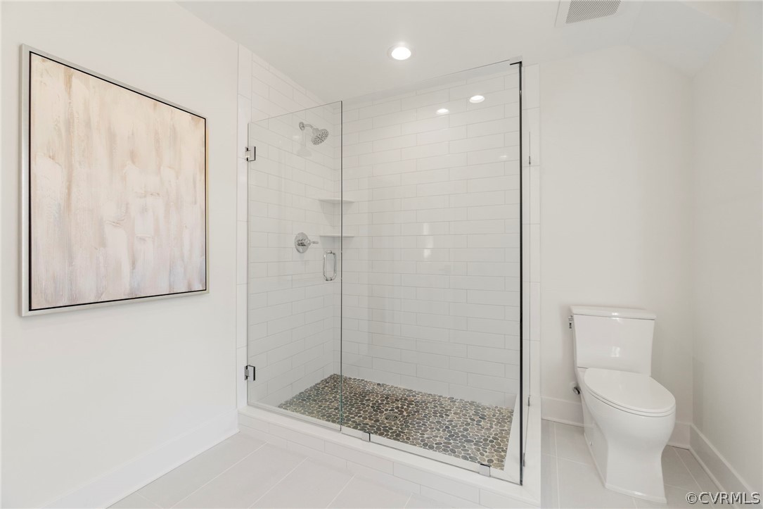 200 North Ridge Road Henrico, VA 23229 - Photo 34 of 48 a bathroom with a shower a toilet and a sink