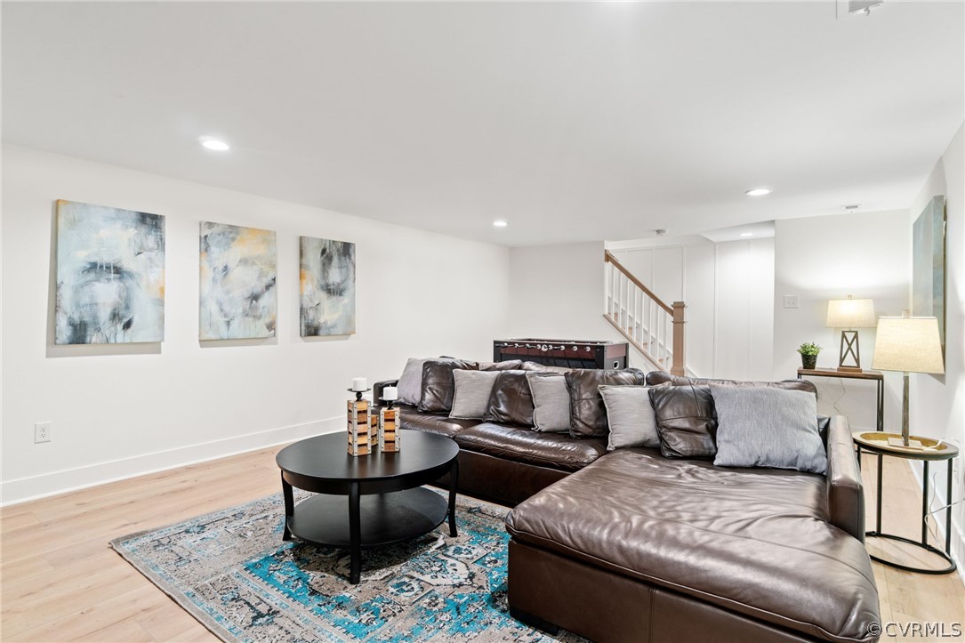 200 North Ridge Road Henrico, VA 23229 - Photo 41 of 48 a living room with furniture and a wooden floor