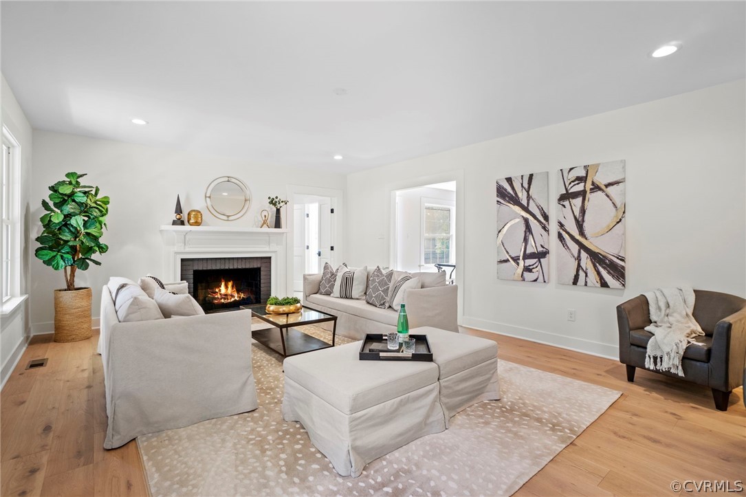 200 North Ridge Road Henrico, VA 23229 - Photo 8 of 48 a living room with furniture and a fireplace