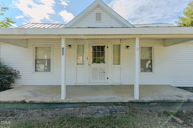 a front view of a house