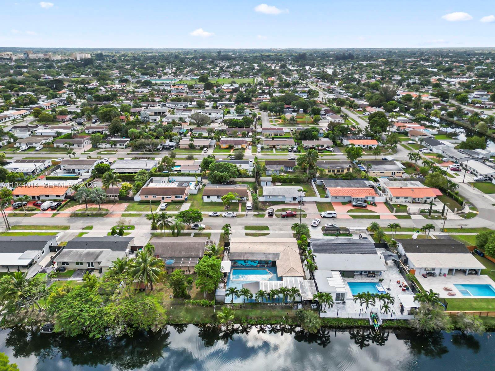 12301 Southwest 28th Street Miami, FL 33175 - Photo 46 of 46 an aerial view of residential houses with city view