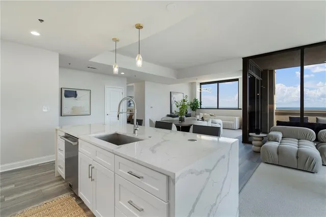 a view of a city view from a balcony