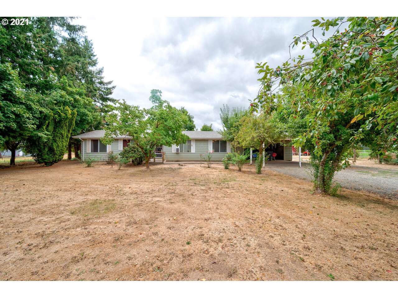 8530 South Barnards Road Canby, OR 97013 - Photo 2 of 22 a view of a house with a yard and tree