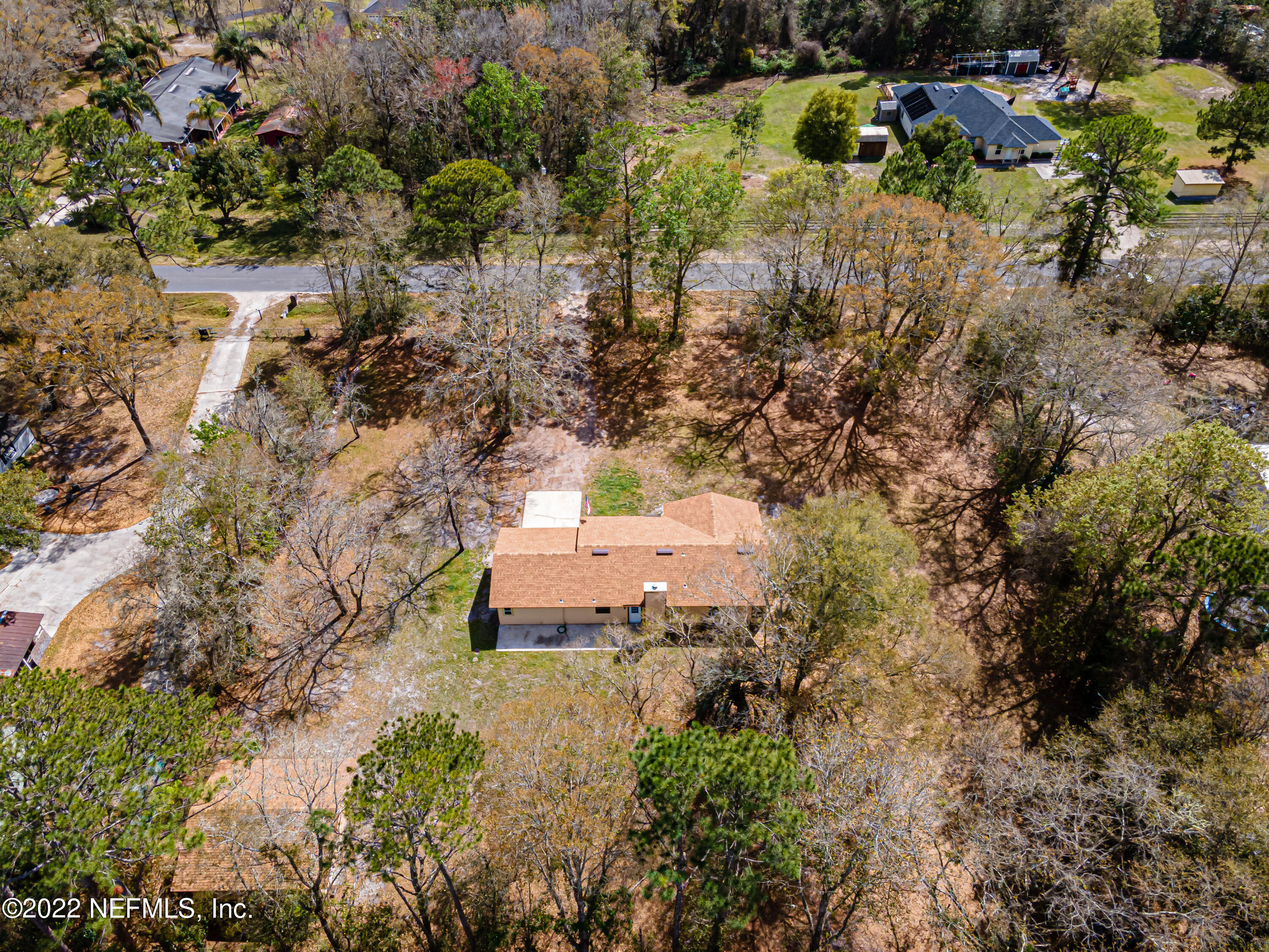 3970 Pinto Road Middleburg, FL 32068 - Photo 50 of 53 a top view of a house with a yard and garden