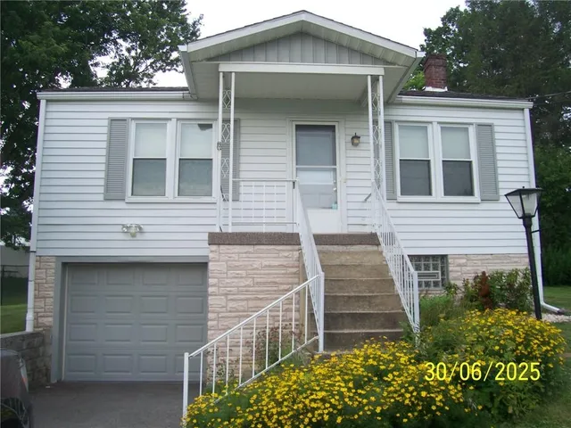 a front view of a house