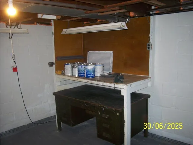 a room with storage and utility