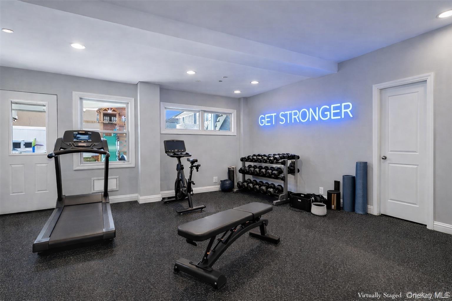 71 Michigan Street Long Beach, NY 11561 - Photo 35 of 48 a view of a room with gym equipment