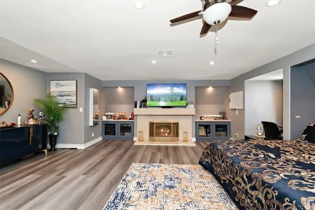 a view of a patio with swimming pool table and chairs
