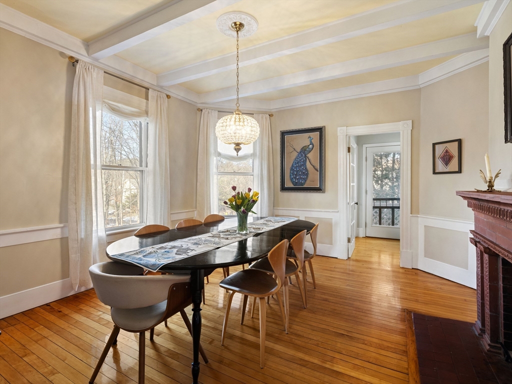 4 Latisquama Road Southborough, MA 01772 - Photo 17 of 42 a view of a dining room with furniture window and wooden floor
