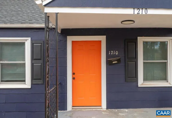 a view of front door