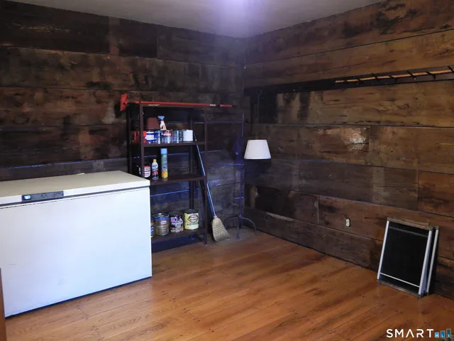 a room with storage and utility