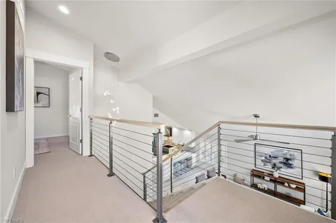 a view of a livingroom with hardwood