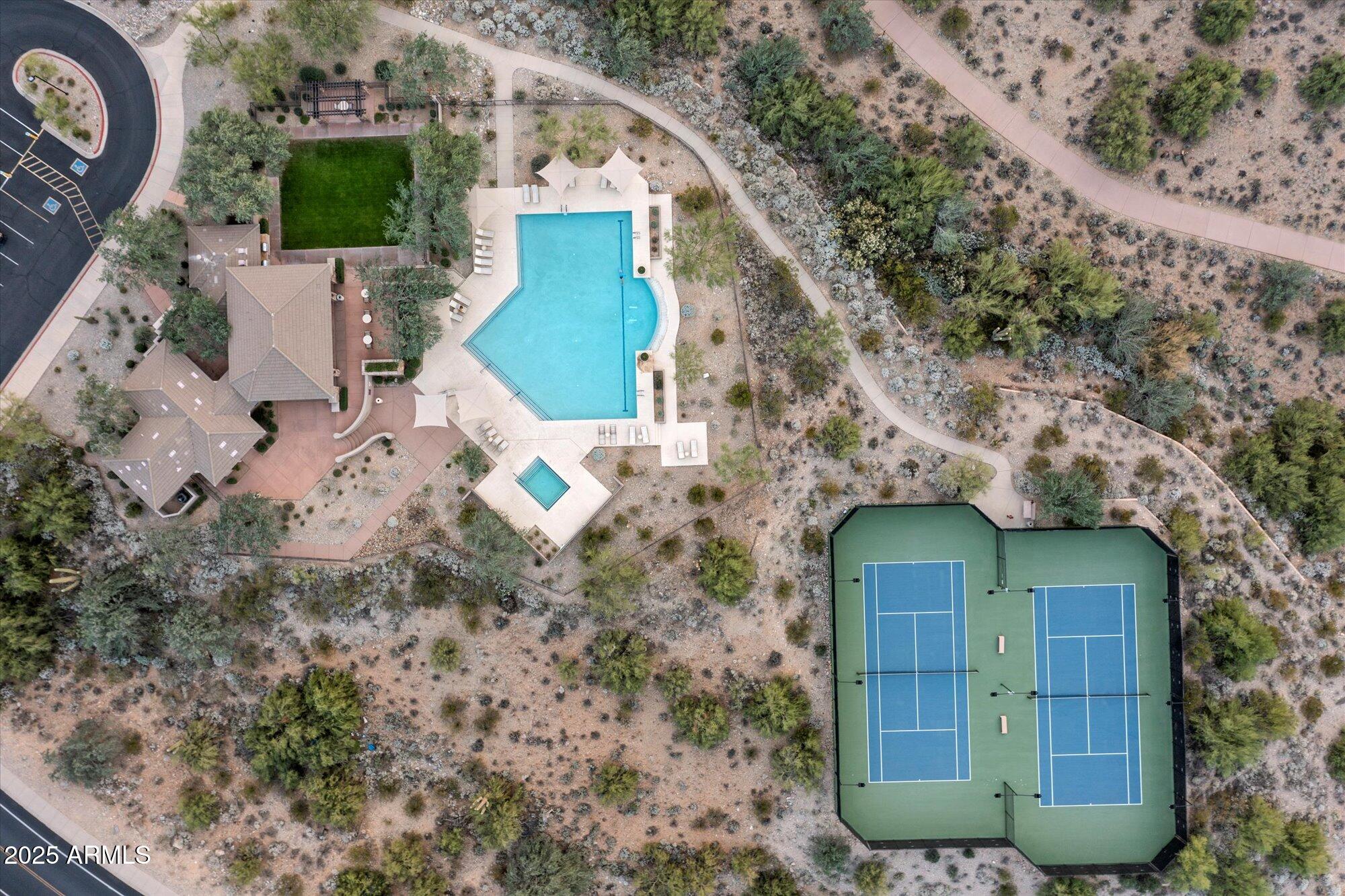 10747 East Greenway Road Scottsdale, AZ 85255 - Photo 45 of 56 an aerial view of a house with a yard