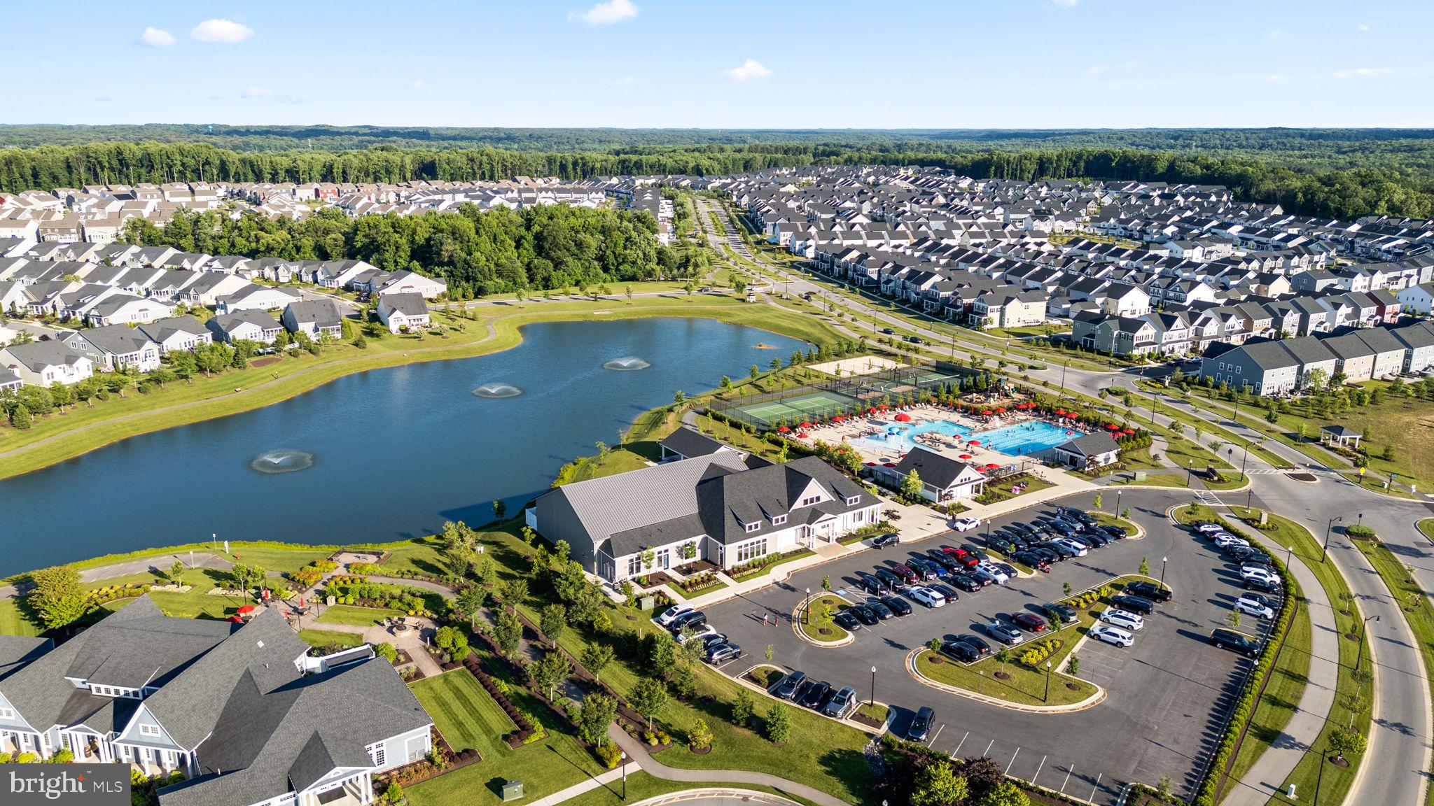 3150 Dodder Way Odenton, MD 21113 - Photo 47 of 83 an aerial view of a house with a ocean view
