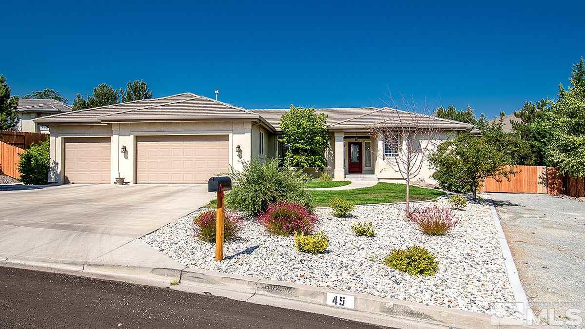 45 Chinchilla Lane Reno, NV 89511 - Photo 1 of 1 a front view of a house with garden